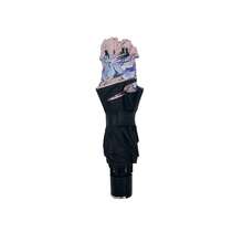 Paraguas bolsillo disponible en 4 colores llamativos con estampado flores compacto automático protección lluvia sol ligero portátil resistente accesorios diarios - Rosa vieja - Ver 3