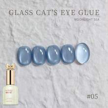 1 Bottle/10ml Satin Glass Pearl Cat Eye Gel, 2025 New 9 Colors Cat Eye Gel, LED UV Salon Gel Polish, DIY Manicure Gift - Multicolor - View 15