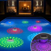 1pc Solar Powered Floating Light, LED Pool Floating Light, Suitable For Bathroom, Swimming Pool, Pond, Fountain, Party, Garden Decor - Multicolor - View 11