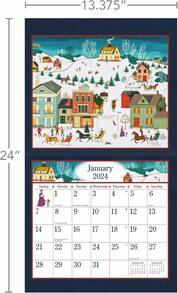 Companies, Linda Nelson Stocks 2024 Wall Calendar - 霧霾藍 - 查看 9