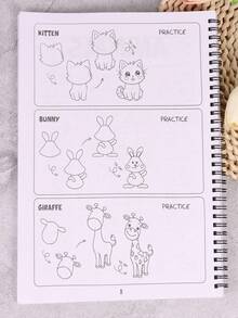 Libro para colorear ABC: Colorea talla grande de 100 animales, aves, vehículos, frutas, juguetes y alfabetos, Libro para colorear, páginas para colorear, vuelta al colegio, útiles escolares - Multicolor - Ver 10