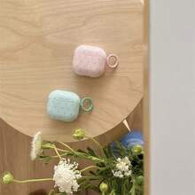 Pink Polka Dot Simple Design Earphone Case + Strap Set Compatible With Apple Pro 2/ Pro/ 4/ 3/ 2 - Pink - View 4