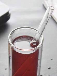 1/2/4 Ống hút thủy tinh lớn/nhỏ, thẳng trong suốt, có thể tái sử dụng, dùng cho đồ uống lạnh, trà sữa, cà phê, nước ép, sinh tố, nhà bếp, nhà hàng, tiệc cocktail, trở lại trường, quà tặng cho bạn gái/bạn trai, cha mẹ, bạn bè, đồ dùng ngày lễ, Halloween, lễ tạ ơn, giáng sinh - phong cách 1 - Xem 4