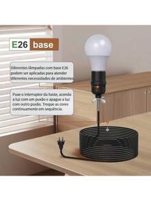 Lámparas De Piso Con Estante 3 Colores Metal Lámpara De Pie - Tipo de Enchufe A USA (110-127V) - Ver 6