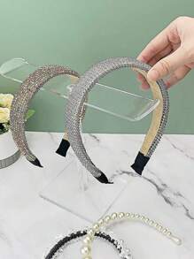 一套亚克力发圈展示架，发圈收纳架，旋转爪夹收纳架，透明展示架，发带盒 - 無色 - 查看 6