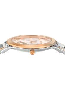 Juicy Couture Reloj de cuarzo para mujer Waych, reloj de pulsera de acero inoxidable con detalles de cristal de primera calidad para mujer.