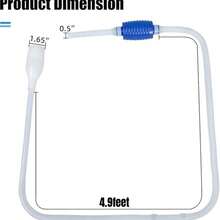 1 件鱼缸换水器、吸水砂砾清洁器、水族箱换水管，多种款式可选 - 彩色 - 查看 3
