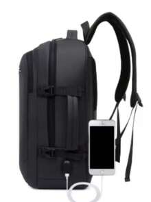 Mochila masculina para computador de grande capacidade Mochila casual para estudantes FA-2403 - Azul - Visão 2