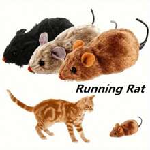 Clockwork Simulation Mouse Toys, Interactive Indoor Cat Chasing Toy, Pet Self-Entertaining Plaything