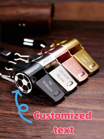 Silbato personalizado con grabado para volver a la escuela, regalo deportivo personalizado para fútbol, baloncesto, voleibol, fútbol, béisbol, regalo de aprecio para maestros