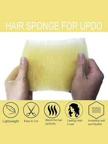 我们的海绵、发夹、发髻工具、发髻插入泡沫发棒、棕色发夹和发髻填充物专为造型师和表演者设计，易于修剪和造型，适合任何发型。这些发髻工具能够持久定型，无论是婚礼、舞蹈还是舞台表演。