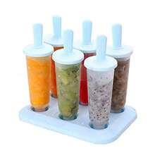 Popsicle Molds 6 Pieces Silicone Ice Pop Molds  Popsicle Mold Reusable Easy Release Summer Party Ice Pop Make