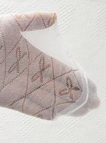 4 Pairs Girls' Bowknot Design White Mesh Casual Breathable Student Socks, Suitable For Spring/Summer Daily Wear
