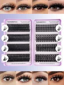 616/512/488Pcs D Roll 大容量大容量睫毛书睫毛延长套件 10D+20D+30D+40D +50D+60D+80D/50D+60D+80D+100D 自然眼妆假睫毛 10-16 混合防水化纤貂毛 3D 单睫毛束易于携带可重复使用适合日常外出、节日、日常化妆、角色扮演睫毛、全妆日常佩戴 640/448/576/570/544/560/240/184/120 件 - 彩色 - 查看 13