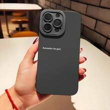 Inspirational Quote Aesthetic Phone Case For IPhone 16 11 15 14 13 12 Pro Max XR Plus Case Remember The Goal Cool Black Phone Cases Birthday Christmas Gifts For Women Men Graduation Gifts For Friends - 黑色 - 查看 5