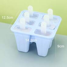 Solid Color Multi Grid Silicone Tape Brush Can Be Reused For Ice Cream Molds, Suitable For Home Kitchens, Refrigerators, DIY, Ice Cream Making, Summer Party - Multicolor - View 8