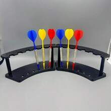 1个耐用亚克力飞镖收纳架，适用于一体式飞镖架展示架 - 黑色 - 查看 2