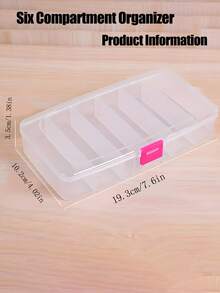 发夹和首饰收纳盒，5 个隔层，6 个隔层，用于美容化妆和美发工具、橡皮筋夹和发饰的收纳盒，带扣便携式分格盒，情人节女士收纳盒，旅行必需品，返校宿舍收纳