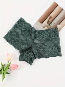 6-Piece Plus-Size Women's Lace Boy Shorts, Sexy Lingerie And Pajamas For Daily Wear. - Multicolor - View 5