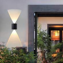 1 Piece, Modern Courtyard LED Wall Light -2W, AC 110-260V, Outdoor Wall Wash Light And Indoor Decoration Light, Staircase And Step Wall Light, Easy To Install, Durable ABS Shell, Warm Light Color, Suitable For Courtyard Villa Entrance, Hotel Corridor, Balcony, Corridor, Staircase, Indoor And Outdoor, Park, Fence Lighting Wall Light