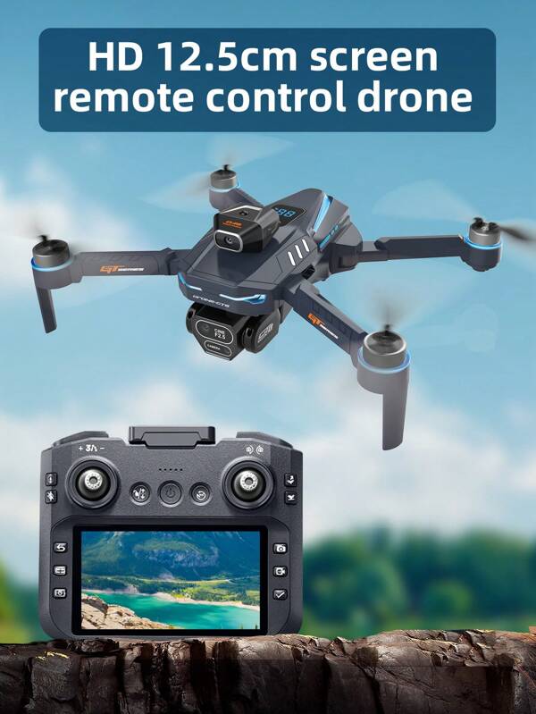 TOKQI 2025 New GT8 Drone - HD Dual Camera FPV Drone With 4.3" Screen, WiFi, Brushless Motor, Obstacle Avoidance - Foldable RC Quadcopter (Birthday/Christmas Gift)