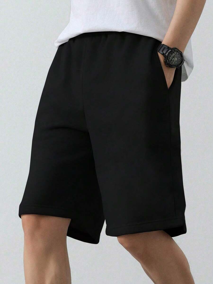 1pc Casual Sports Outdoor Commute Campus Style Milk Silk Shorts For Teenage Boys & Teen Boy
