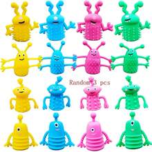 3/8/16/24 件木制手指木偶玩具，柔软弹性卡通人物玩偶，非常适合生日派对、活动装饰（多种款式和颜色）