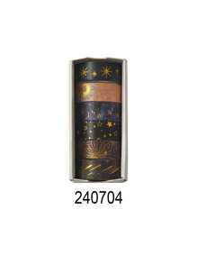 12/6rolls/Box Galactic Splendor Star Washi Tape, Scrapbook Supplies Tape Dispenser Washi Tape, Starry Sky Bronzing Washi Tape Set With Dream Planet Design(0.59*78.74in) School Supplies, Back To School