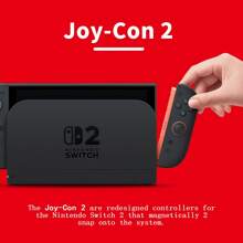Nintendo Switch Nintendo Switch 2 Consola, pantalla OLED de 7.9 pulgadas, calidad de imagen de nivel cinematográfico y experiencia de juego con cancelación de ruido envolvente, portátil y acoplable, color negro