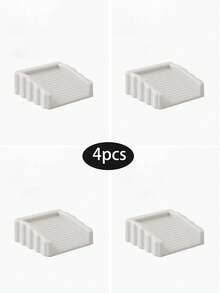 Bộ 4/1 cái chặn cửa bằng nhựa mờ chống gió, chặn cửa chống va chạm và chống trượt mạnh mẽ, bề mặt nghiêng chống trượt, phụ kiện chặn cửa, thích hợp cho sàn gỗ, gạch, đá cẩm thạch, nhà ở, văn phòng và nhiều bề mặt khác, có 4 màu (đen/xám/trắng/nâu) - Nhiều màu - Xem 11