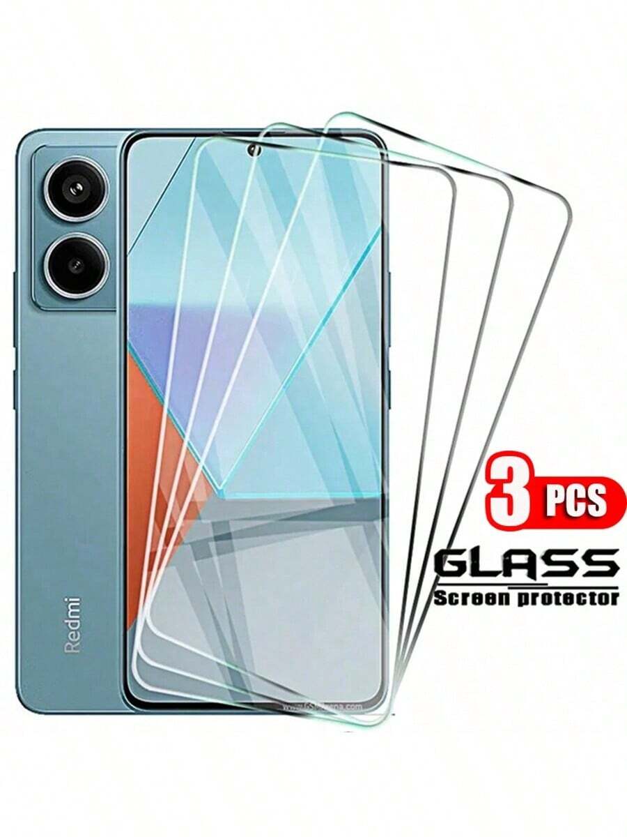 适用于 Redmi 14C 13 13C 12 12C 10 10A 10C A3 A3X POCO X6 5G M6 Pro X5 F5 C75 F6 Pro 14T 13T Pro、Redmi Note 14 13 / Note 13 14 Pro 4G 5G、Note 10 10s 11 11s 12s 12 Pro+ 5G 4G、Redmi A1 A2 A3 A1+ A2+ Note11/12/13Pro 的 3 片高清透明钢化玻璃屏幕保护膜，兼容三星 Galaxy 系列手机。 - 無色 - 查看 1