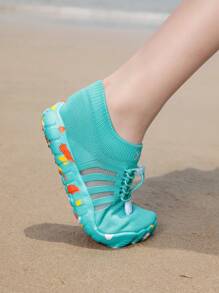 Nuevos zapatos de agua para niños, transpirables, para playa, natación y uso en exteriores, con diseño antideslizante, duraderos, cómodos y de fácil colocación