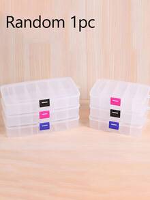 发夹和首饰收纳盒，5 个隔层，6 个隔层，用于美容化妆和美发工具、橡皮筋夹和发饰的收纳盒，带扣便携式分格盒，情人节女士收纳盒，旅行必需品，返校宿舍收纳