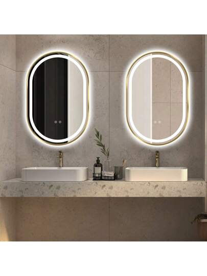 LED Bathroom Mirror, Spiegel Lights, Bathroom, Front Lighted Vanity ,Lighted Anti Fog Dimmable Adjustable Verlichting Makeup