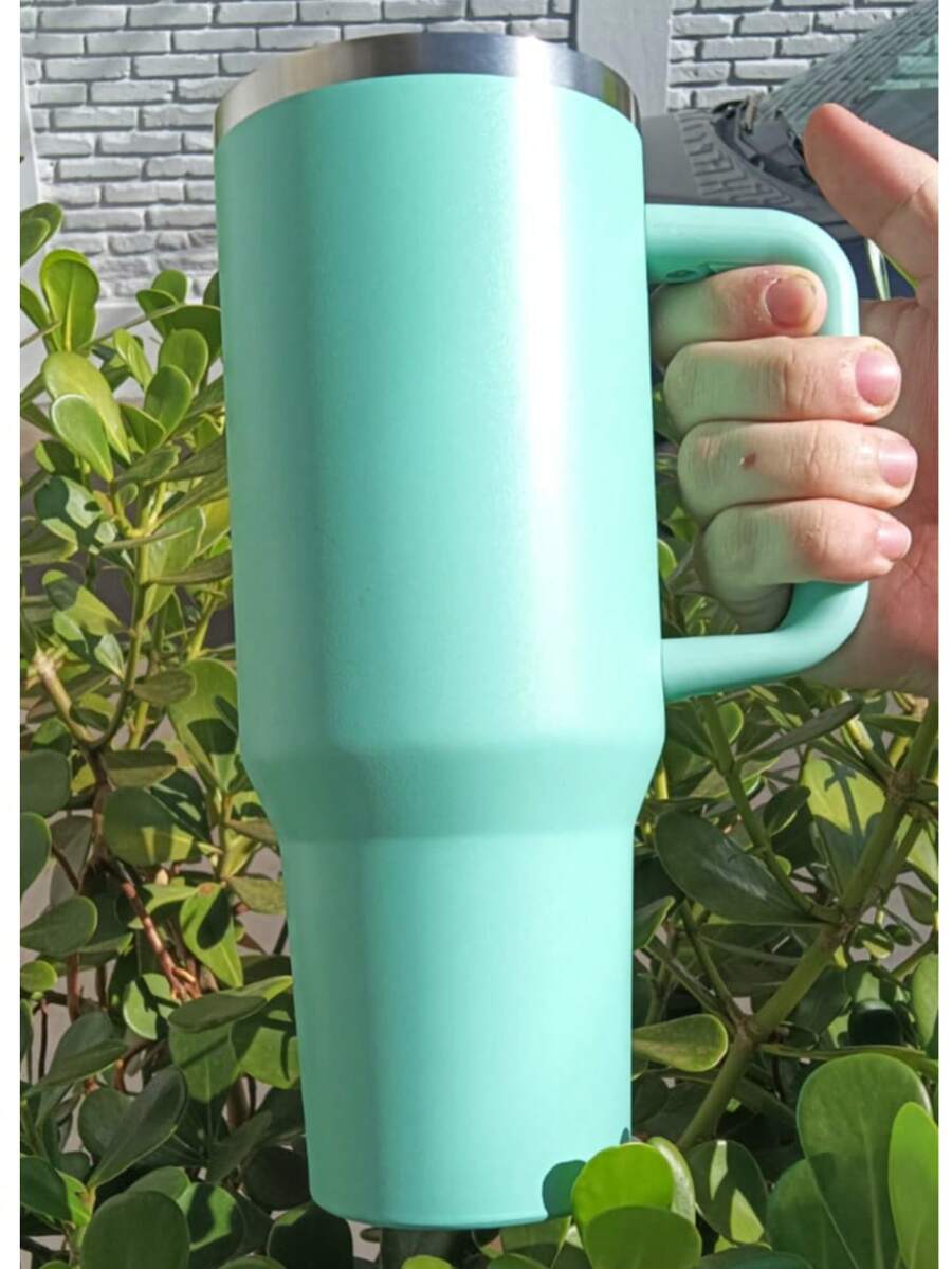 Thermal Bottle With Straw 1200mL - 青藍色 - 查看 1