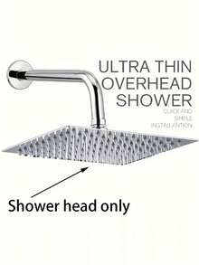 Đầu vòi sen tắm mưa áp lực cao bằng thép không gỉ, đầu vòi sen xoay gắn tường, thiết kế siêu mỏng tiết kiệm nước, lưu lượng nước cao, gắn tường, bề mặt được đánh bóng, dễ dàng lắp đặt trên tường và trần nhà. Hệ thống vòi sen phòng tắm hiện đại, mang đến trải nghiệm như ở spa. Lý tưởng cho phòng tắm gia đình, khách sạn, căn hộ và xe RV. Phụ kiện phòng tắm hiện đại và phong cách. Nâng cấp phòng tắm của bạn để có trải nghiệm tắm thư giãn. Một món quà lý tưởng cho gia đình và bạn bè. - Nhiều màu - Xem 12