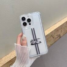 1pc White Car Graphic UV Printed Phone Case, Protective Cover For IPhone 11/12/13/14/15/16 Pro Max XR X/XS 7 8 Plus SE Mini & Other Smartphones, Personalized Creative Design