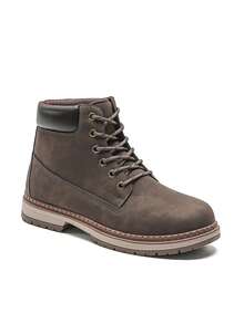 Men's Casual High-Top Outdoor Hiking Shoes - Brown - View 2