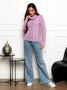 Women Sweaters - Lila Púrpura - Ver 4