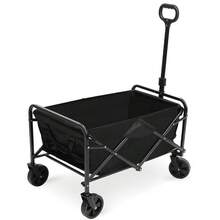 NetHong HI-Q Heavy-Duty Folding Fishing Cart With Tow Bar For Garden, Camping, Festival And Beach