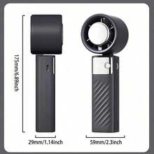 Cutting-Edge Tech With 199 Speed Cooling Portable Small Fan&Handheld Fan,Foldable Desktop Fan,4000mAh, USB Rechargeable And Quiet Personal Fan For Home, Office, Travel & Outdoor Use (Black) - Pink - View 6
