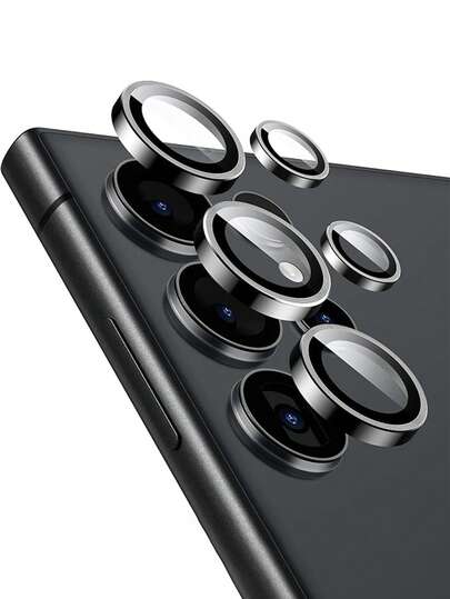 Single Lens Tempered Glass Screen Protector For Galaxy S25 Ultra, Ultra-Thin Tempered Glass With Aluminum Alloy Frame, Compatible With Galaxy S25 Ultra Phone Case, Full Coverage Anti-Water, Anti-Shock, Anti-Fall, Anti-Scratch, Anti-Fingerprint