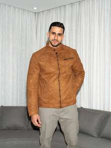 Men's Suede Jacket - Lạc đà - Xem 2