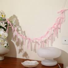 1 pièce nœud fleur à pull en maille/dentelle, décoration d'atmosphère festive, décoration de chambre, fournitures pour fête d'anniversaire, accessoires photo, fournitures pour baby shower