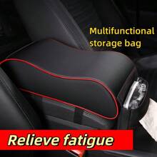 1 pièce Cache-boîte de poignée de voiture rehaussé, Coussin de poignée de voiture universel, Accoudoir central de voiture de haute qualité, Housse de protection de stockage de poignée, Accessoires intérieurs de voiture, Fournitures pour voiture