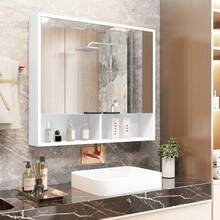 2-Door Wall-Mounted Bathroom Cabinet With Mirror And Achilles Niche - COLORS - trắng - Xem 4
