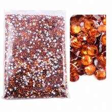 10000/5000 Pcs Bulk Pack 2-4mm Resin Non-Hotfix Rhinestone Loose Flat Bottom Plastic Crystal DIY Sparkly Strass Stones, Diamond Art Supplies