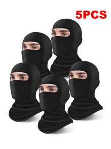 3 Piezas/1 Pasamontañas máscara facial para hombres y mujeres - Esquí, snowboard, motocicleta, protección solar y protección contra el viento Cuello de verano refrescante, protector de motocicleta Bufanda de esquí para hombres/mujeres