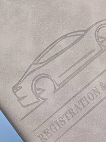High-Quality Faux Leather Car Document Holder - Fashionable Unisex Storage Pouch - Storage For Insurance, Registration, And Manuals - Fits In Glove Box, Compact And Portable, Ideal Gift For Girlfriend, Sunny Travelers, Cool People, Perfect For Christmas, Valentine's Day, Stocking Stuffer, Personalized Gift, And Christmas Present - Multicolor - View 8