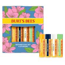 Burt'S Bees Lip Balm - Original Beeswax, Lip Moisturizer With Responsibly Sourced Beeswax, Tint-Free, Natural Origin Conditioning Treatment, 4 Tubes, 0.15 Oz. - Balm Bouquet - View 1
